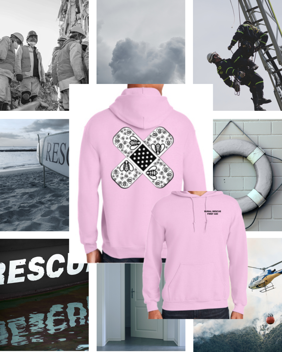 Bandage Core Hoodies